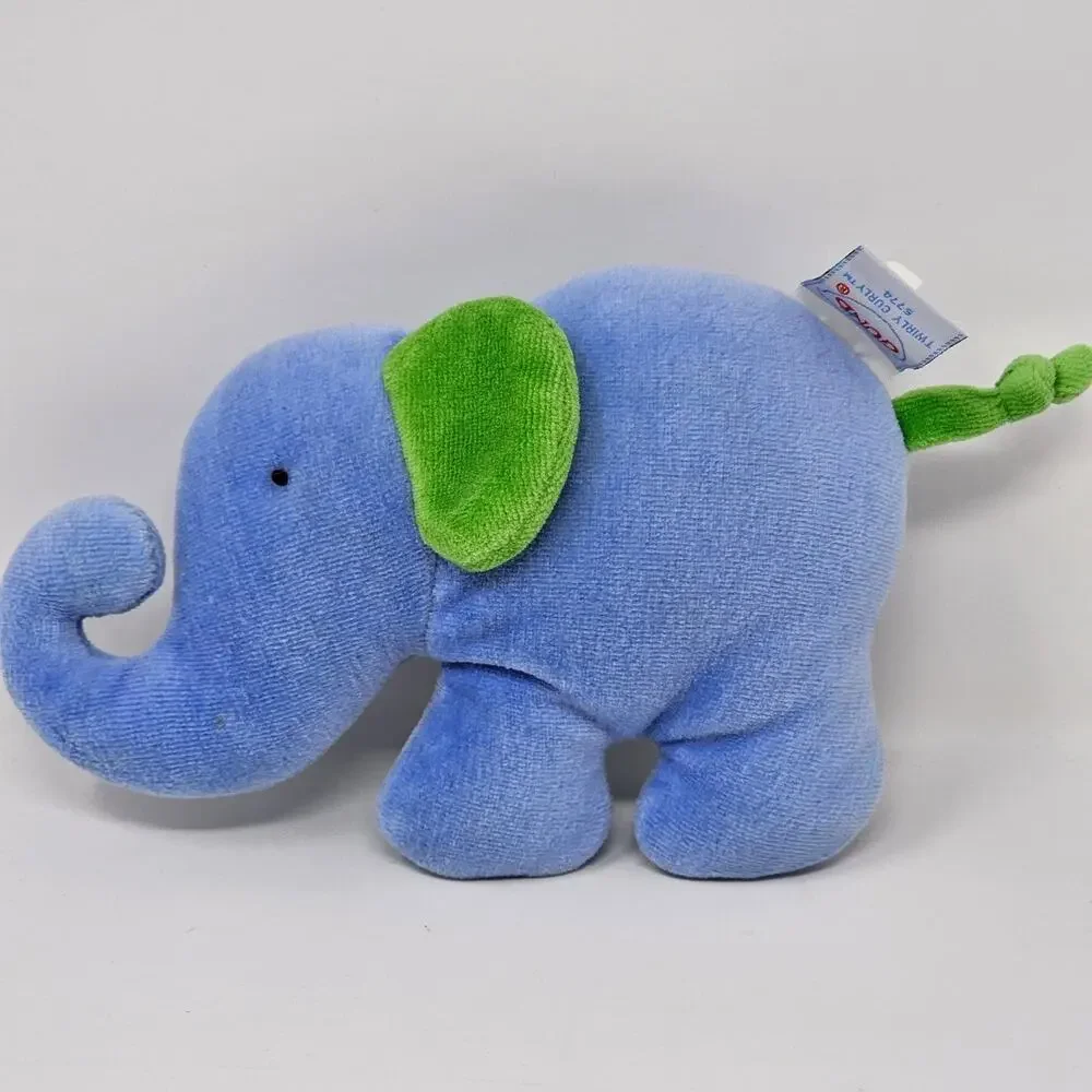 Baby Toy Bundle Gund Elephant Twirly Curly Plush Manhattan Infant Wrist Rattle